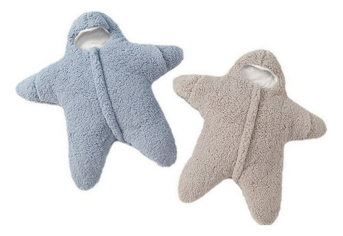 2pcs Saco De Dormir Bebé Estrellita Cobija Algodón Y Lana