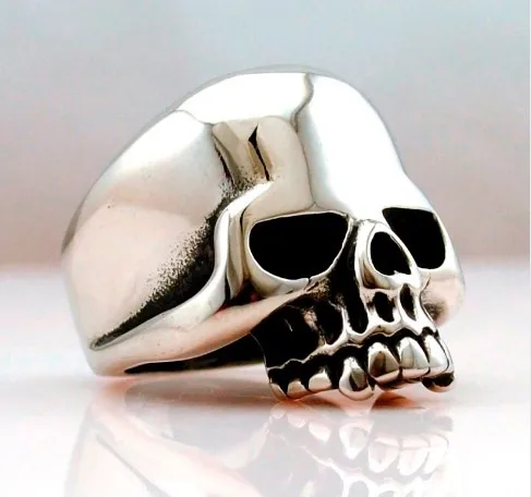 Anillo Calavera Craneo Chopper Biker Acero Keith Richards Env o