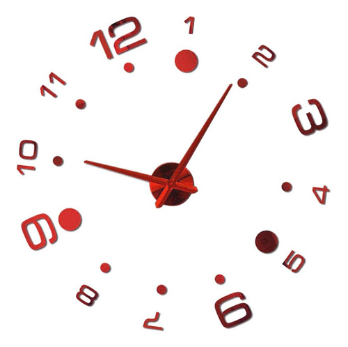 Reloj De Pared De Cocina Rojo