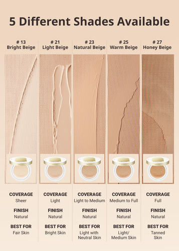 Base De Maquillaje Missha Glow No.23, Color Beige Natural