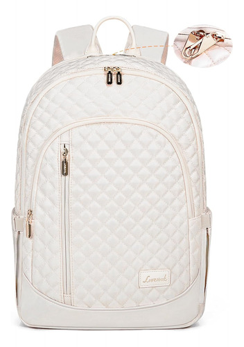 Mochila Para Laptop Lovevook, Impermeable, Beige, 40 Cm