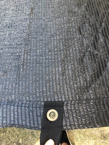 Imagen 4 de 4 de Malla Sombra 5.65x3.20(negra)90% Lista Para Colocar