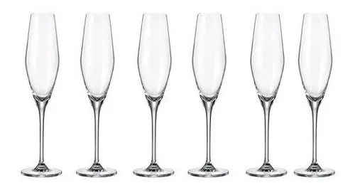 comprar Jogo De 6 Taças Para Champanhe Loxia 210ml Cristal Bohemia