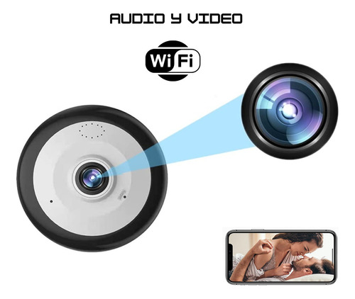 Camara Espía Detector Humo Audio Wifi Movimiento App Ip 2k