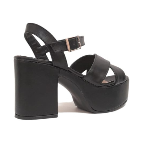 Sandalias Roma Simil Cuero Negro