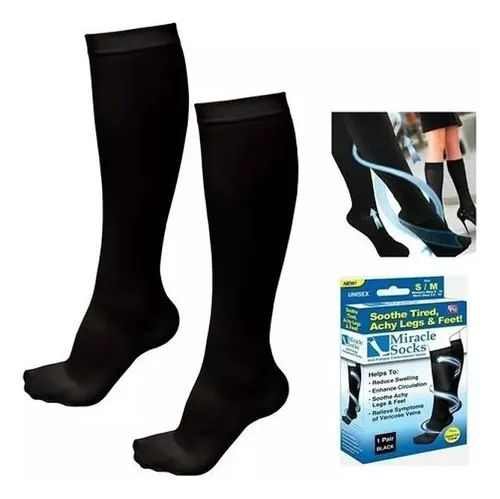 Medias De Compresión Anti Varice Miracle Descansa Unisex