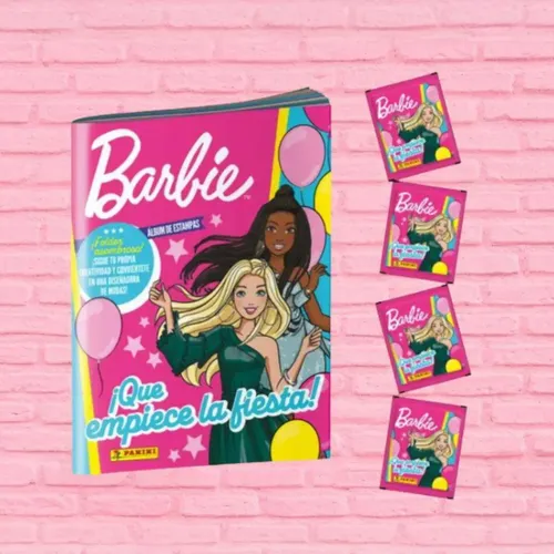 Álbum De Pegatinas Barbie 65º Aniversario – 192 Stickers Con Efecto Arcoíris Y Figuras Recortables Para Vestir A Barbie