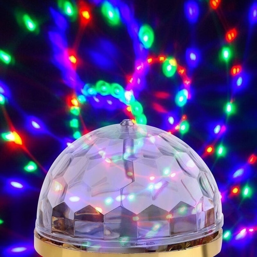 . Lazhu Cristal Magic Ball Rgb Led Stage Disco Lamp