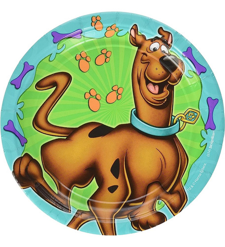 Amscan Placas Redondas | Colección Scooby-doo | Accesorio De