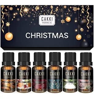 Aromaterapia Aceites - Cakki Christmas Essential Oils Set De