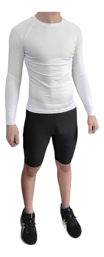  Calza Corta Ciclista Biker Deportiva Fitness Termica Hombre