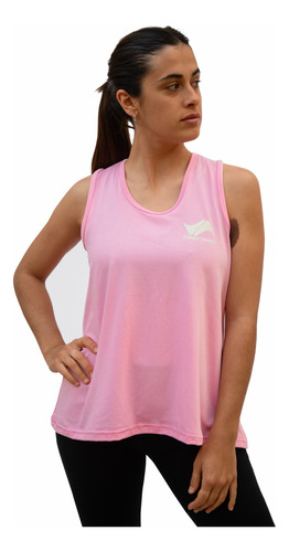 Musculosa Spandex Con Logo En Vinilo Refractario - Mujer