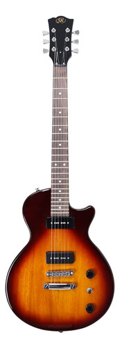 Kit Guitarra Les Paul Sx Ee3j Sunburst Com Capa E Acessórios
