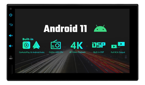 Reproductor Radio Universal Doble Din Android 11 Para