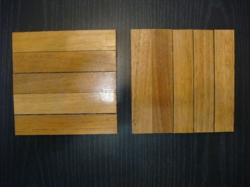 Oferta Piso Madera Parquet Damero Eucalipto Precio X 5 Unida