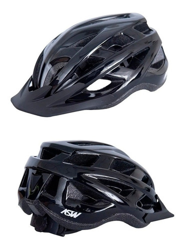 Capacete De Bike Proteção Capacete Asw Fun Preto