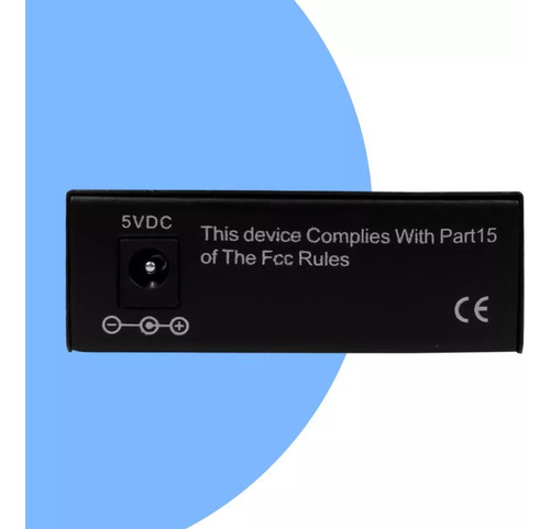 Par Conversor Mídia Fibra Óptica A+b Gigabit 1000 Mbps Rj45