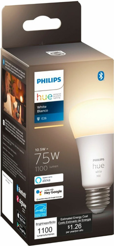 Lâmpada LED inteligente Philips Hue compatível com Google Alexa