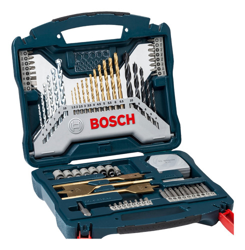 Martelete Combinado 900w Philco 220v + X-line 70 Peças Bosch Cor Azul Frequência 50/60hz