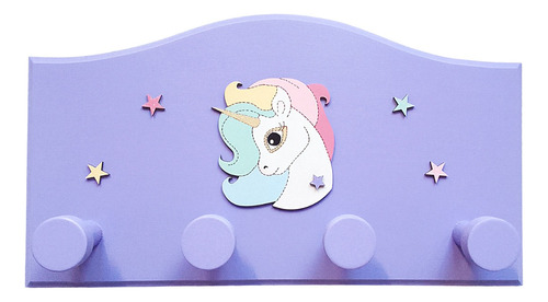 Perchero Infantil Unicornio - Decoración Infantil 