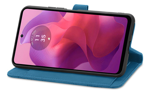 Funda Piel Con Cierre Tipo Cartera Y Cierre Para Motorola