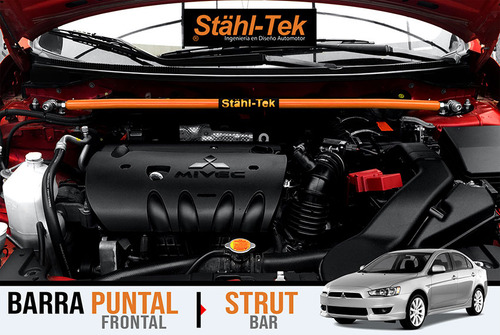Stahl-tek Barra Puntal Frontal (strut Bar) Lancer 07 A 17