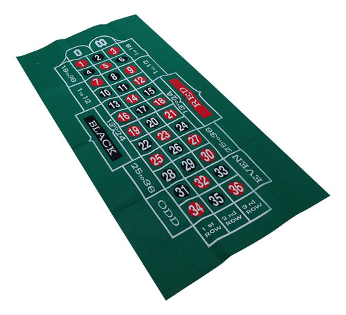 Toalha De Mesa De Jogo Dupla Face Russian Roulette & Blackja