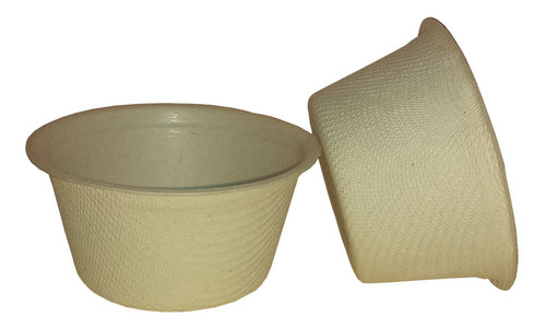 Imagen 1 de 6 de 50 Copas / Vasos Souffle 2 Oz. Biodegradable Bagazo De Trigo