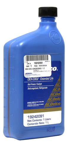 Anticongelante Naranja 1 L P/diluir Acdelco ( 1pz )