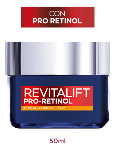 Crema Anti arrugas Revitalift Pro retinol De L'oréal Paris Día Todo Tipo De Piel  50 mL