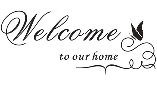  Welcome To Our Home Wall Decal Sticker, Removable Diy ...