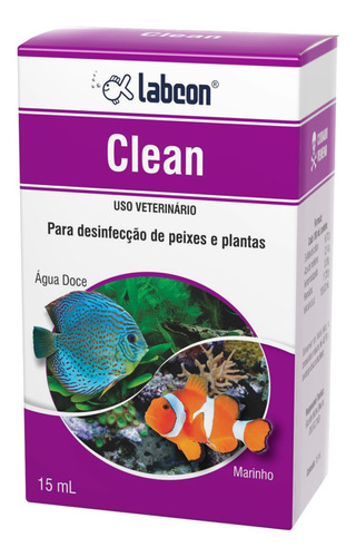Alcon Labcon Clean 15ml Quarentena Desinfecta Peixe E Planta