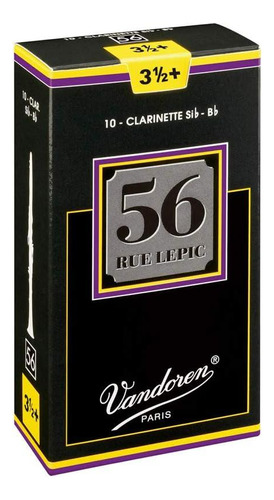 10 Palhetas P/ Clarinete Sib 56 Rue Lepic Nº 3,5+ Vandoren