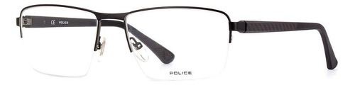 Óculos De Sol Police Vpld10, Tamanho 57mm, Metal Preto