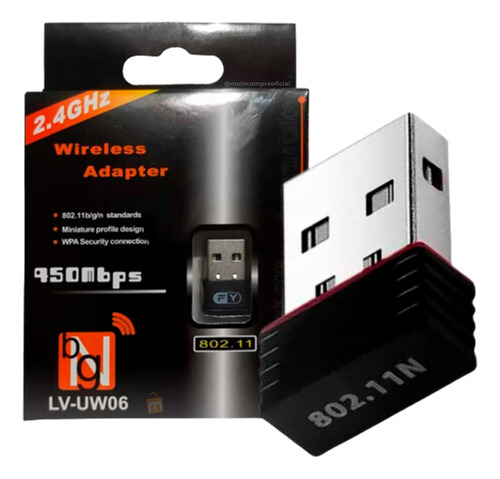 Wifi Usb Adaptador Receptor Antena Mini Pc 150 Mbps 