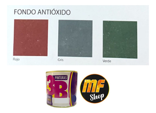 Fondo Anti Oxido 250 Ml 3b Belco Mf Shop Para Metal Hierro