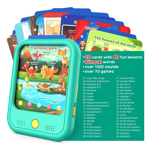 Tableta Didáctica Qiaojoy Para Niños De 2 A 5 Años Con Tarje