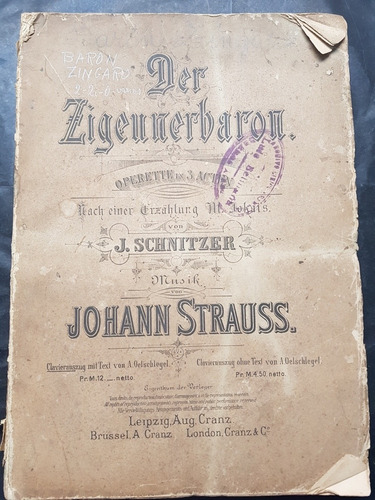 Der Zigeunerbaron. Johann Strauss. 51699