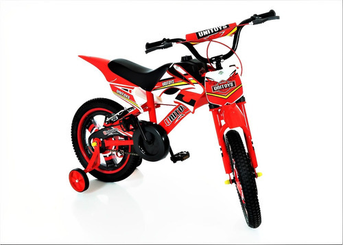 Bike Moto Cross Vermelha Unissex Divertida Unitoys Cor Vermelho