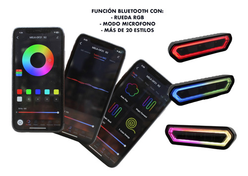 Chase Led Rgb Estrobo Bluetooth Y Control Remoto Rzr Can Am