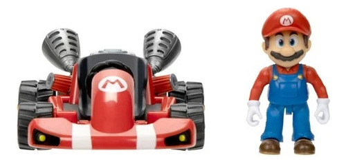 Super Mario Bros. La Pelicula Mario Kart Racer Con Figura Rojo