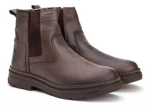 Bota Botina Masculina Caterpillar 100% Couro Legítimo Original