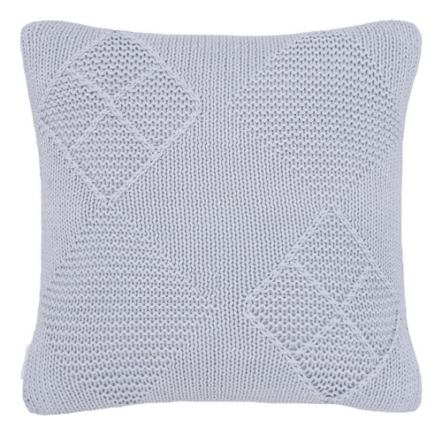 Almofada Buddemeyer Tricot Brioni 40/40 Cor Prata