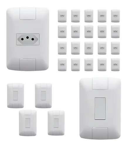 Tramontina Aria Kit 20 Tomadas 5 Interruptores Branco