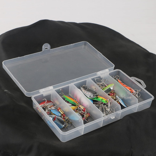30 Señuelos De Pesca Con Caja De Almacenamiento Spinnerbaits