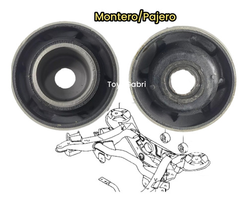 Buje De Puente Trasero De Mitsubishi Pajero Montero 3.5 3.8