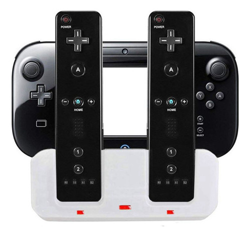 Carregador Dock Stand De Estação De Carregamento Para Wii U