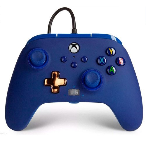 Controle joystick ACCO Brands PowerA Enhanced Wired Controller Para Xbox Series X|S Advantage Lumectra midnight blue