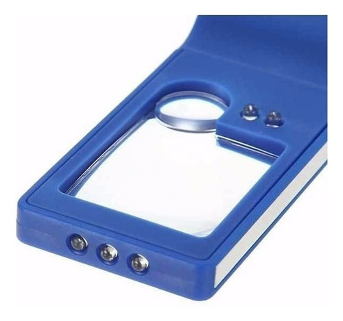 Lupa Microscopio De Bolsillo 55x Luz Led Y Luz Uv