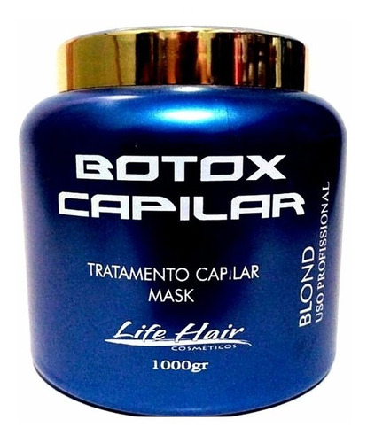 Creme Botox Life Hair Capilar Matizador Loiro Natural 1kg